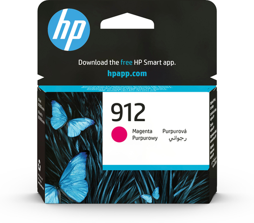 HP 912 Magenta Original Ink Cartridge, Rendement standard, Magenta, Encre à pigments, 2,93 ml, 1 pièce(s), 315 pages
