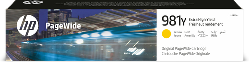 HP 981Y cartouche PageWide Jaune extra grande capacité authentique, Jaune, 1 pièce(s)