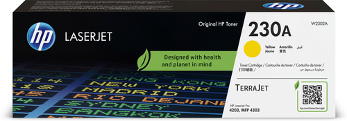 HP 230A Yellow Original LaserJet Toner Cartridge, 1800 pages, Jaune, 1 pièce(s)