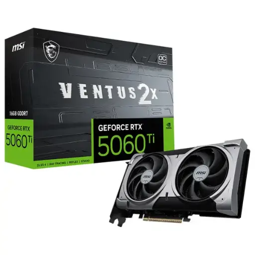 [G5060Ti-16V2C PLUS] MSI GeForce RTX 5060 Ti 16G VENTUS 2X OC PLUS