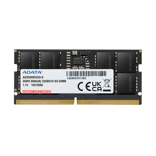 [AD5S560016G-S] ADATA AD5S560016G-S, 16 Go, 1 x 16 Go, DDR5, 5600 MHz, 262-pin SO-DIMM