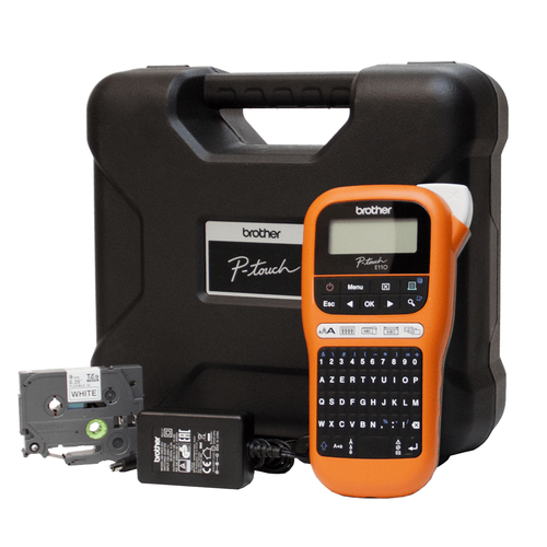[PTE110VP] Brother PTE110VPYP1, QWERTY, TZe, 180 x 180 DPI, 20 mm/sec, AAA, Alcaline