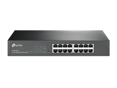 [TL-SG1016DE] TP-Link TL-SG1016DE, Géré, L2, Gigabit Ethernet (10/100/1000), Full duplex, Grille de montage