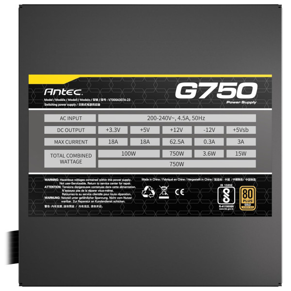 Antec Alimentation PC G750 EC