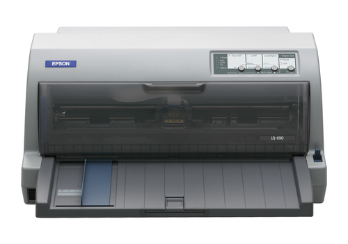 Epson LQ-690, 529 caractères par seconde, 360 x 180 DPI, 396 caractères par seconde, 132 caractères par seconde, 10,12 caractères par pouce, 7 copies