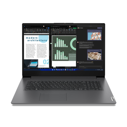 Lenovo V V17, Intel® Core™ i5, 43,9 cm (17.3”), 8 Go, 256 Go, Windows 11 Pro