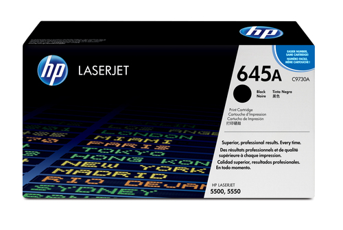 HP 645A toner LaserJet noir authentique, 13000 pages, Noir, 1 pièce(s)