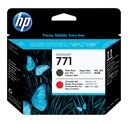 HP 771, HP DesignJet Z6200 Photo Printer series, Jet d'encre, Noir mat, Rouge chromatique, CE017A, Singapour, 28 mm