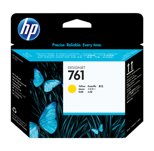 HP 761, HP DesignJet T7100 Printer, Sublimation de teinte, Jaune, CH645A, Singapour, 28 mm