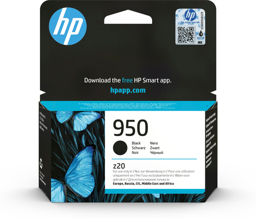 HP 950 Black Original Ink Cartridge, Rendement standard, Noir, Encre à pigments, 1000 ml, 1 pièce(s), 1000 pages