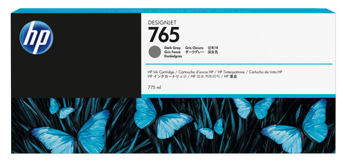 HP 765 775-ml Dark Gray DesignJet Ink Cartridge, Rendement élevé (XL), Gris foncé, Encre à colorant, 775 ml, 775 ml, 1 pièce(s)