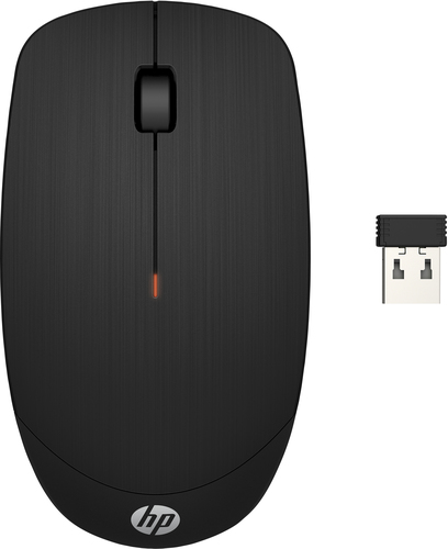 HP Wireless Mouse X200, Ambidextre, RF sans fil, Noir