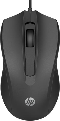 HP Souris filaire 100, Optique, USB Type-A, Noir