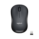 Logitech M220 Silent, Ambidextre, Optique, RF sans fil, 1000 DPI, Charbon de bois
