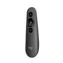 Logitech R500 Laser Presentation Remote, Bluetooth/RF, USB, 20 m, Graphite