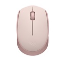 Logitech M171, Ambidextre, Optique, RF sans fil, Rose