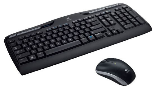 Logitech Wireless Combo MK330, Taille réelle (100 %), Sans fil, USB, AZERTY, Noir, Souris incluse