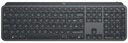 Logitech MX Keys, Taille réelle (100 %), Sans fil, RF sans fil + Bluetooth, AZERTY, Graphite