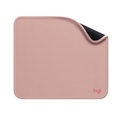Logitech Mouse Pad Studio Series, Rose, Monochromatique, Nylon, Polyester, Caoutchouc, Base antidérapante