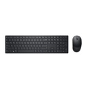 DELL KM5221W, Taille réelle (100 %), Sans fil, RF sans fil, AZERTY, Noir, Souris incluse