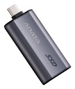 ADATA SC750, 2 To, USB Type-C, 3.2 Gen 2 (3.1 Gen 2), 1050 Mo/s, 10 Gbit/s, Gris