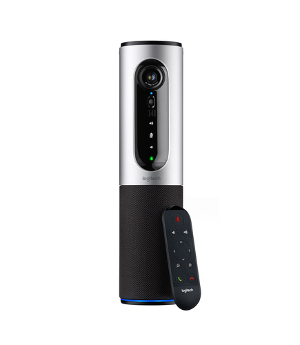 Logitech Connect, Full HD, 90°, 4x, Argent