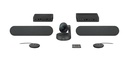 Logitech Rally Plus, Système de vidéoconférence de groupe, 4K Ultra HD, 60 ips, 90°, 15x, Noir