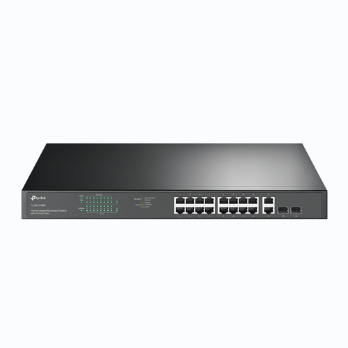 TP-Link TL-SG1218MP, Non-géré, Gigabit Ethernet (10/100/1000), Full duplex, Connexion Ethernet, supportant l'alimentation via ce port (PoE), Grille de montage, 1U