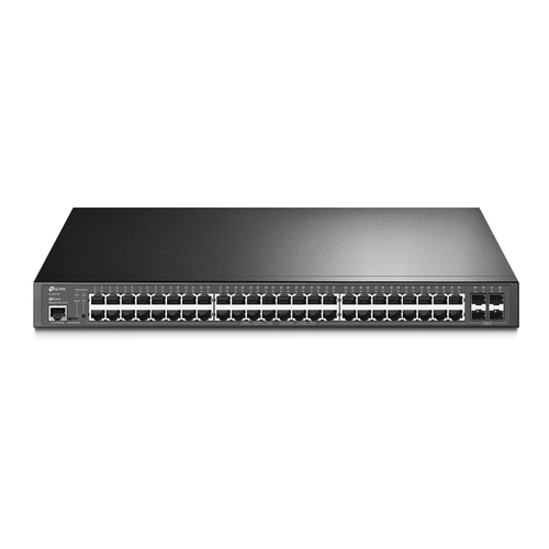 TP-Link JetStream TL-SG3452P, Géré, L2/L3, Gigabit Ethernet (10/100/1000), Connexion Ethernet, supportant l'alimentation via ce port (PoE), Grille de montage, 1U