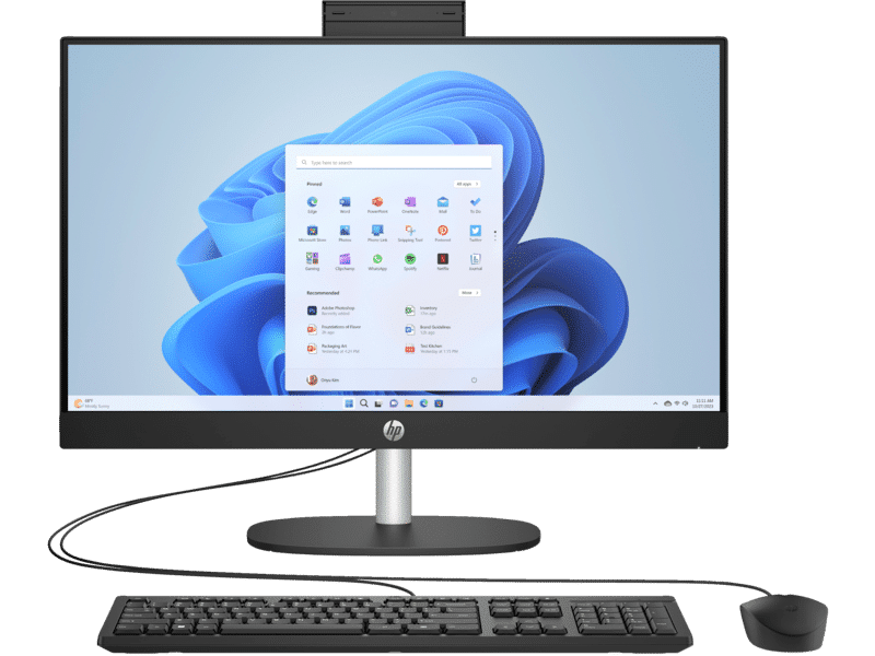 HP AI (24-cr2006nk), Intel Ultra 5, 23.8'', 8 Go, Windows 11 Home