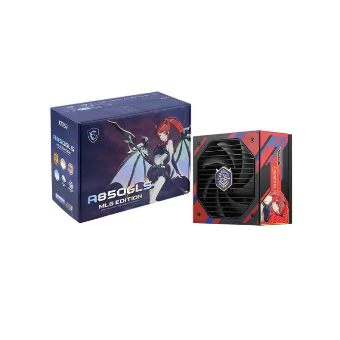 MSI A850GLS MLG EDITION, 850 W, 100 - 240 V, 1870 W, 47 - 63 Hz, Actif, 100 W