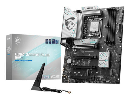 MSI B860 GAMING PLUS WIFI, Intel, LGA 1851 (Socket V1), Intel Core Ultra (Series 2), LGA 1851, 256 Go, DDR5-SDRAM