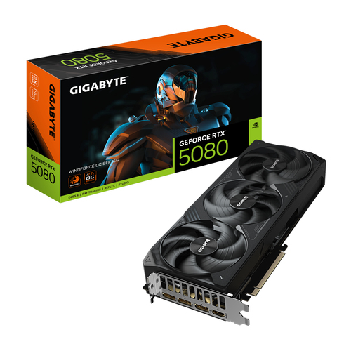 GIGABYTE GeForce RTX 5080, 16 Go, GDDR7