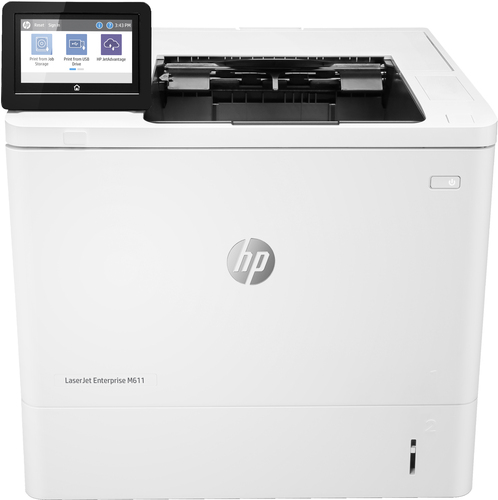 [7PS84A] HP LaserJet Enterprise M611dn, Laser, 1200 x 1200 DPI, A4, 61 ppm, Impression recto-verso, Blanc