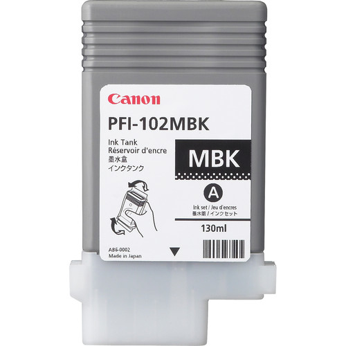 [0894B001AA] Canon PFI-102MBK, Noir mat, Encre à pigments, 130 ml