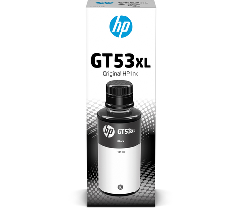 [1VV21AE] HP GT53XL 135-ml Black Original Ink Bottle, Noir, HP, HP Smart Tank 502, 514, 515, 516, 517, 519, 532, 559, 570, 615, 617, 651, 6000 pages, Rendement élevé (XL), Malaisie