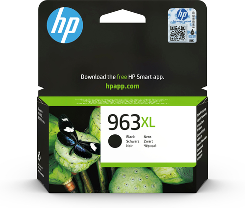 [3JA30AE] HP 963XL High Yield Black Original Ink Cartridge, Rendement élevé (XL), Noir, Encre à pigments, 47,86 ml, 1 pièce(s), 2000 pages