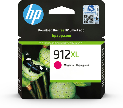 [3YL82AE] HP 912XL High Yield Magenta Original Ink Cartridge, Rendement élevé (XL), Magenta, Encre à pigments, 10,4 ml, 1 pièce(s), 825 pages
