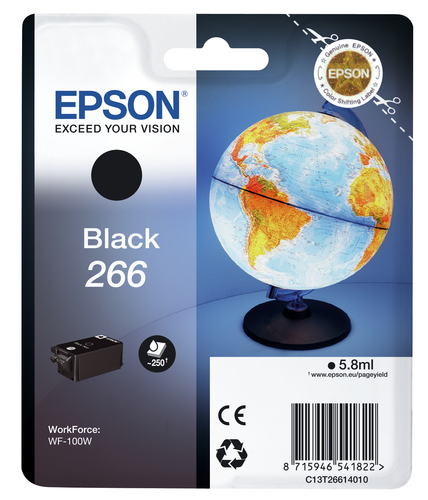 [C13T26614010] Epson Globe C13T26614010, Noir, Encre à pigments, 5,8 ml, 1 pièce(s), 250 pages