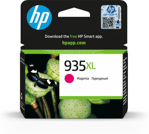 [C2P25AE] HP 935XL High Yield Magenta Original Ink Cartridge, Rendement élevé (XL), Magenta, Encre à pigments, 1 pièce(s), 825 pages