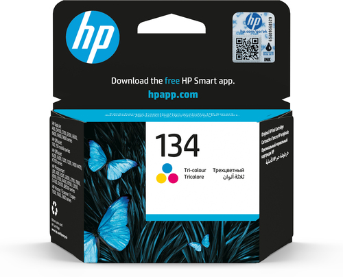 [C9363HE] HP 134 Tri-color Original Ink Cartridge, Rendement standard, Cyan, Magenta, Jaune, Encre à colorant, 1 pièce(s), 560 pages
