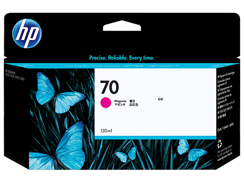 [C9453A] HP 70 130-ml Magenta DesignJet Ink Cartridge, Rendement standard, Magenta, Encre à pigments, 130 ml, 1 pièce(s)