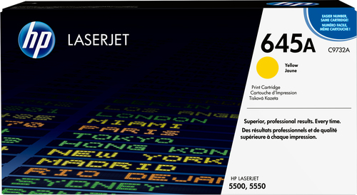 [C9732A] HP 645A toner LaserJet jaune authentique, 12000 pages, Jaune, 1 pièce(s)