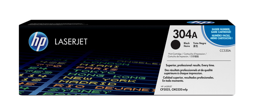 [CC530A] HP 304A toner LaserJet noir authentique, 3500 pages, Noir, 1 pièce(s)