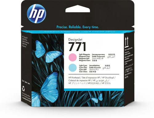 [CE019A] HP 771, HP DesignJet Z6200 Photo Printer series, Jet d'encre, Magenta clair, Cyan clair, CE019A, Singapour, 28 mm