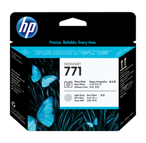 [CE020A] HP 771, HP DesignJet Z6200 Photo Printer series, Jet d'encre, Photo noire, Gris clair, CE020A, Singapour, 28 mm