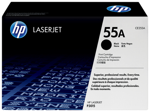 [CE255A] HP 55A toner LaserJet noir authentique, 6000 pages, Noir, 1 pièce(s)