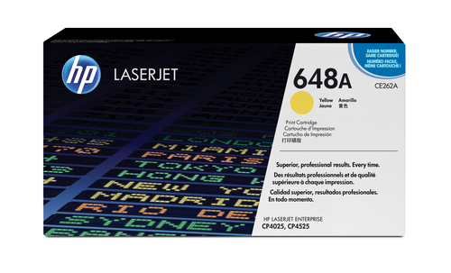[CE262A] HP 648A toner LaserJet jaune authentique, 11000 pages, Jaune, 1 pièce(s)