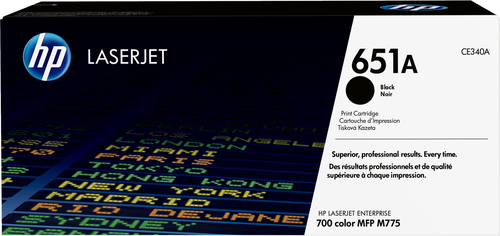 [CE340A] HP 651A toner LaserJet noir authentique, 13500 pages, Noir, 1 pièce(s)
