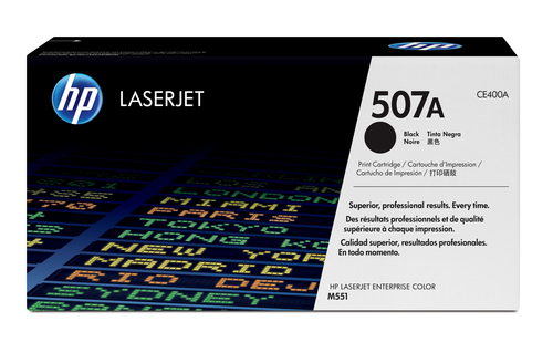 [CE400A] HP 507A toner LaserJet noir authentique, 5500 pages, Noir, 1 pièce(s)